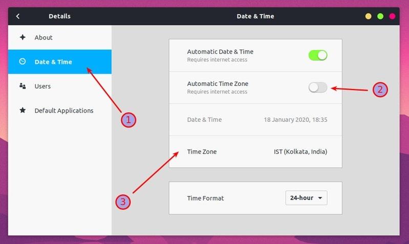 In Details -> Date & Time, turn off the Automatic Time Zone
