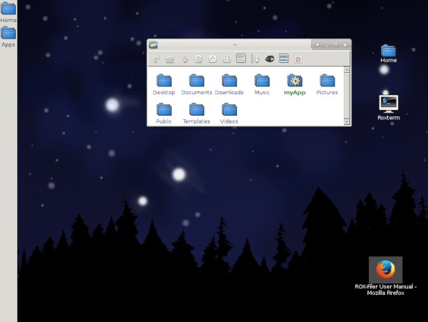 ROX desktop ROX desktop