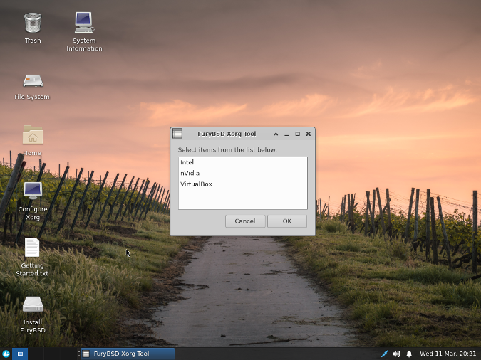 FuryBSD Xorg Tool FuryBSD Xorg Tool