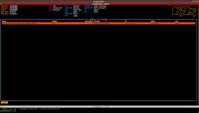 K9s screenshot K9s screenshot