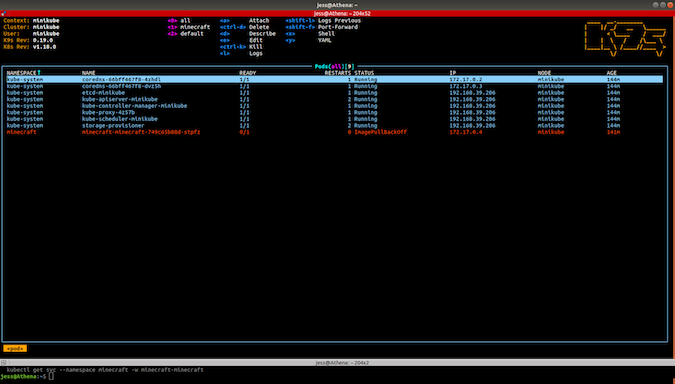 K9s screenshot K9s screenshot