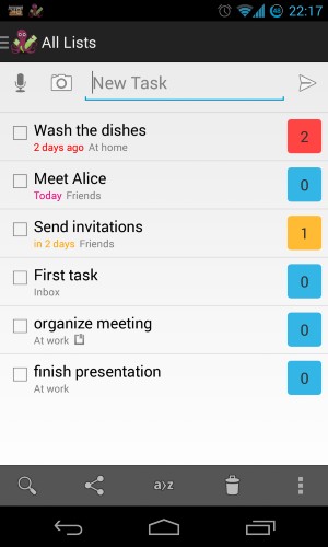 Screenshot from website of Mirakel app Screenshot from website of Mirakel app